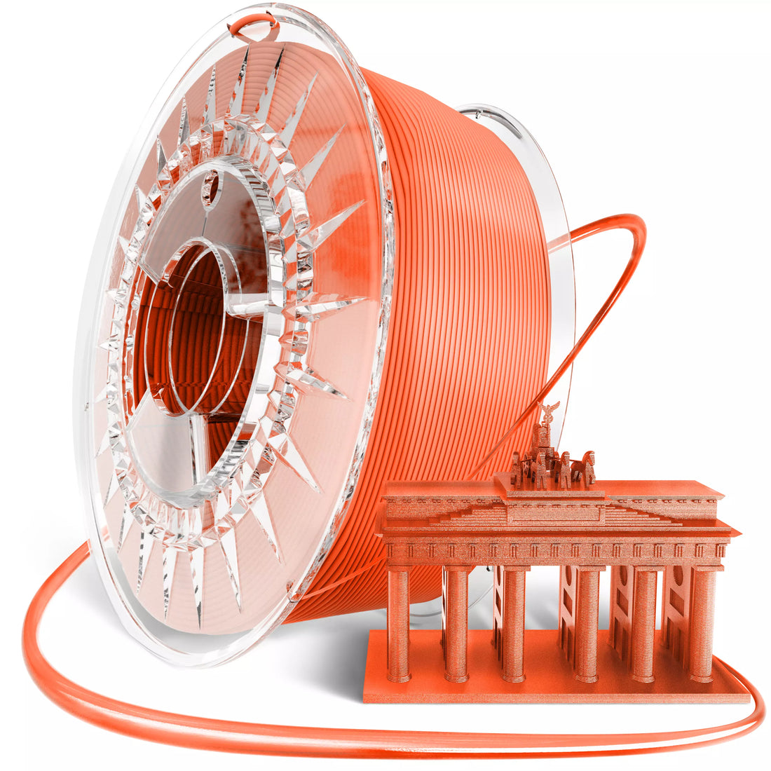 Vision 3D® PLA Filament Neon Orange